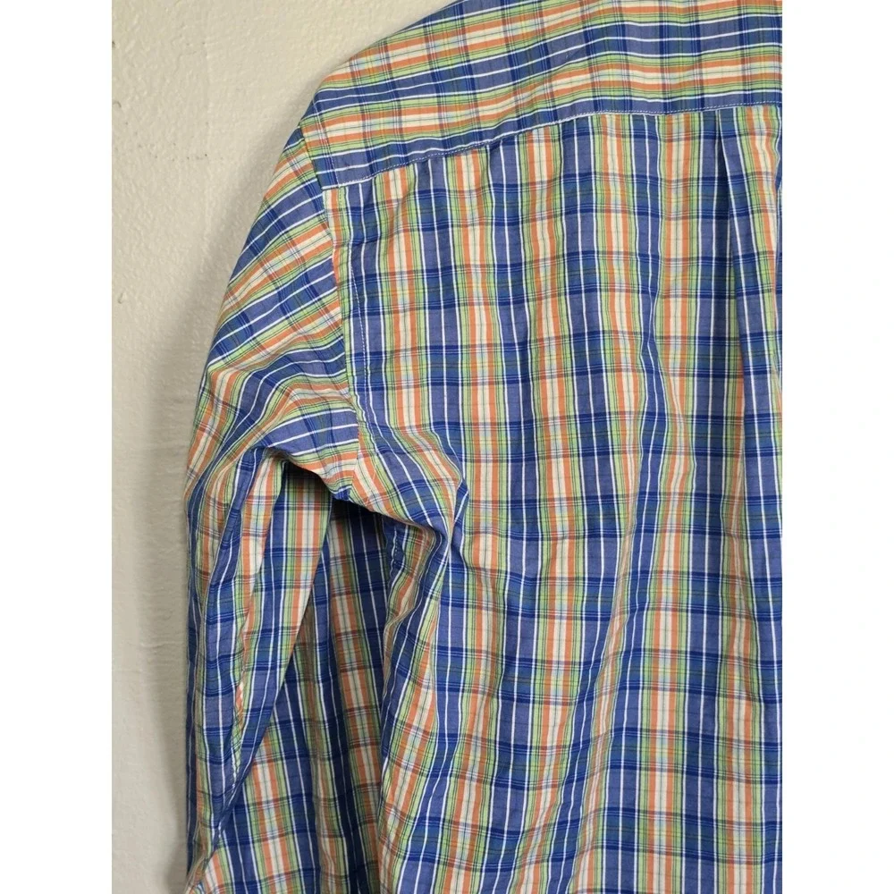 Ralph Lauren Plaid Button‎ Down Long Sleeve Shirt Preppy Casual L(16/18)